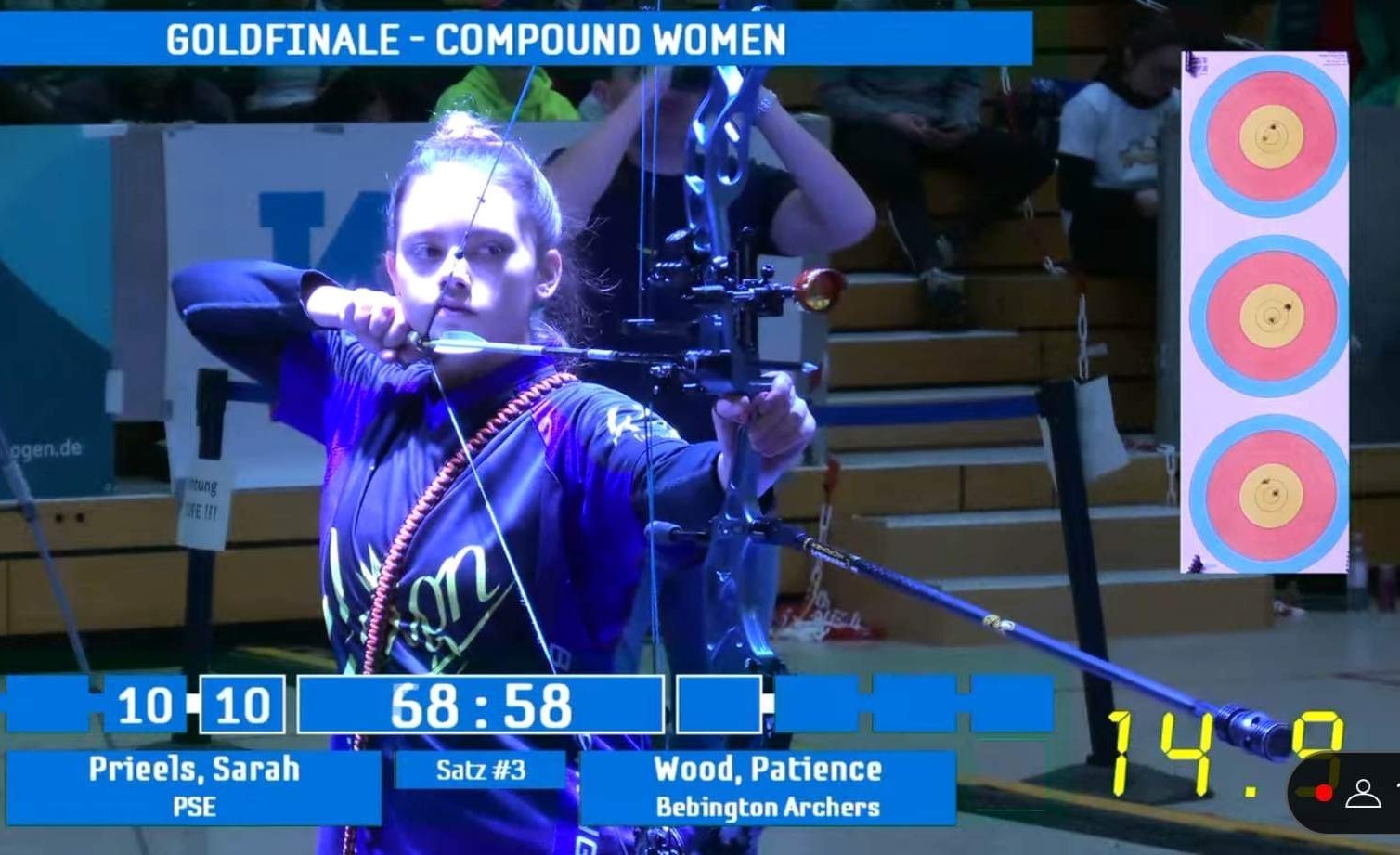 BlueSpark supports Patience Wood at European Archery Championship