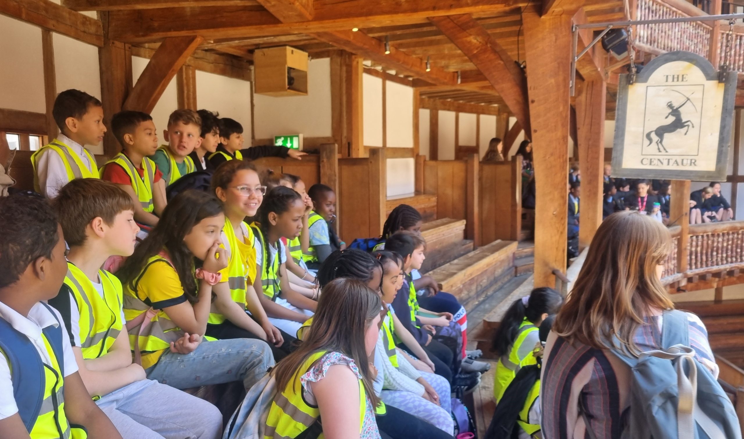 Montem Primary School, Islington visit the Globe Theatre for drama workshop